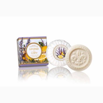Vegetabilsk Lavendel- og Cedertrs sbe 100 G - Saponificio Artigianale Fiorentino