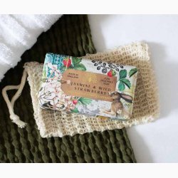 Fast h�nds�be � Jasmine &amp; Wild Strawberry � 190 g � The English Soap Company