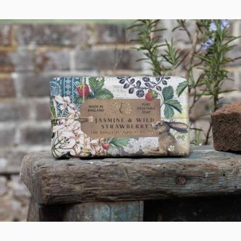Fast h�nds�be � Jasmine & Wild Strawberry � 190 g � The English Soap Company
