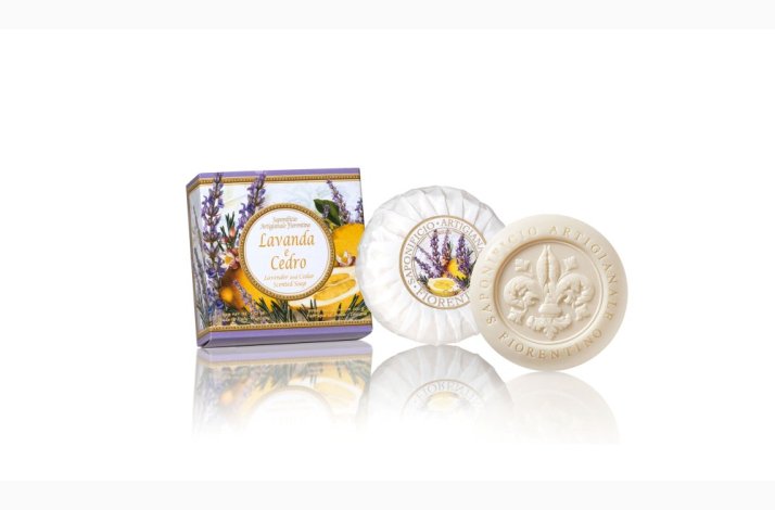 Fast h�nds�be � Lavendel &amp; Cedrat, friske citrusnoter � (Lavender &amp; Cedro) � 100 g � Fiorentino