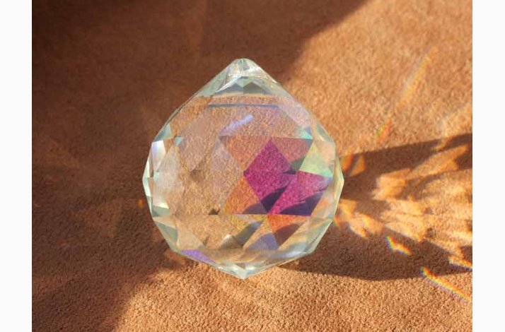 Feng Shui krystal Mrk perle  5 cm