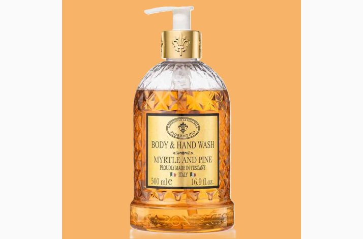Flydende Hnd- kropssbe  - Myrtle &amp; Pine - Myrte og fyr 500 ml - Saponificio Artigianale Fiorentino