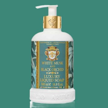 White Musk & Black Orchid, Hvid moskus og sort orkid, flydende hndsbe 500 ml - Fiorentino