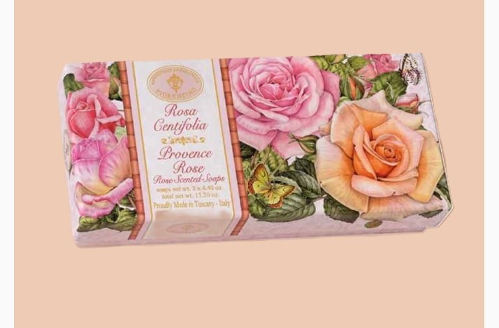 Hndsbe (125 Gram * 3 ) i ske - Rose Centifolia - Saponificio Artigianale Fiorentino