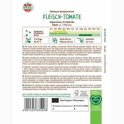 B�ftomat �Gigantomo� F1 � Fr� til k�mpestore tomater - Fr� (r�kker til ca. 7 planter)