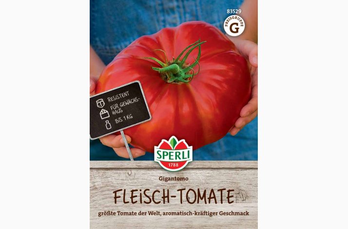 B�ftomat �Gigantomo� F1 � Fr� til k�mpestore tomater - Fr� (r�kker til ca. 7 planter)