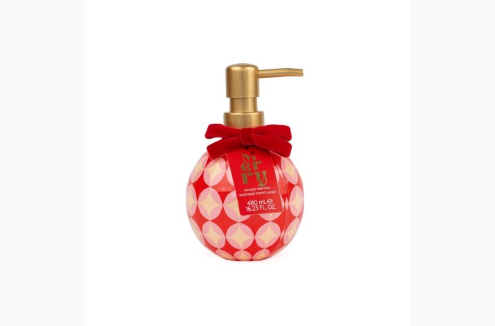 Flydende h�nds�be � Winter Berries Julekugle � 480 ml - jule s�be| The Somerset Toiletry Co.