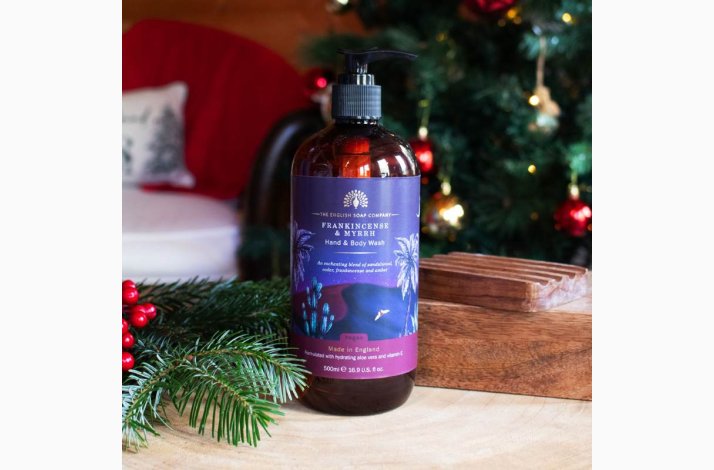 Flydende h�nds�be � Wintertide Frankincense &amp; Myrrh � 500 ml, Luksuri�s h�nds�be | The English Soap Company