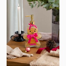 Flydende h�nds�be i glas � Gingerbread Kagedame � 500 ml - jule s�be| The English Soap Company