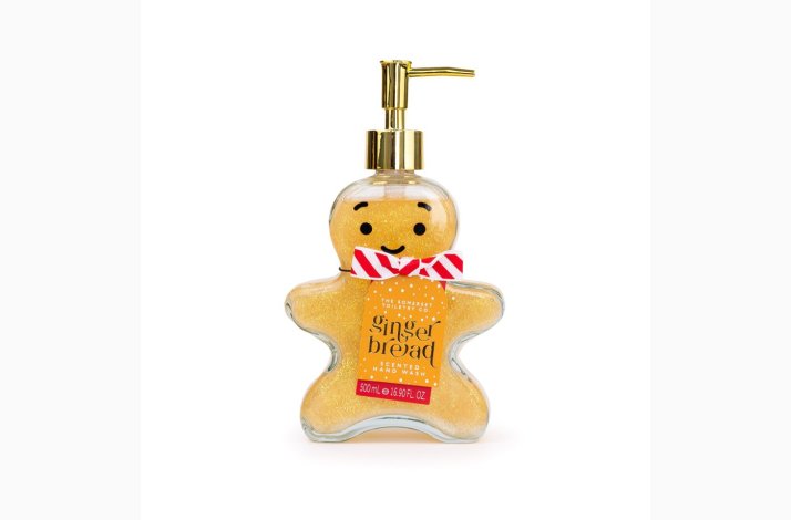 Flydende h�nds�be i glas � Gingerbread Kagemand � 500 ml - jule s�be| The Somerset Toiletry Co.