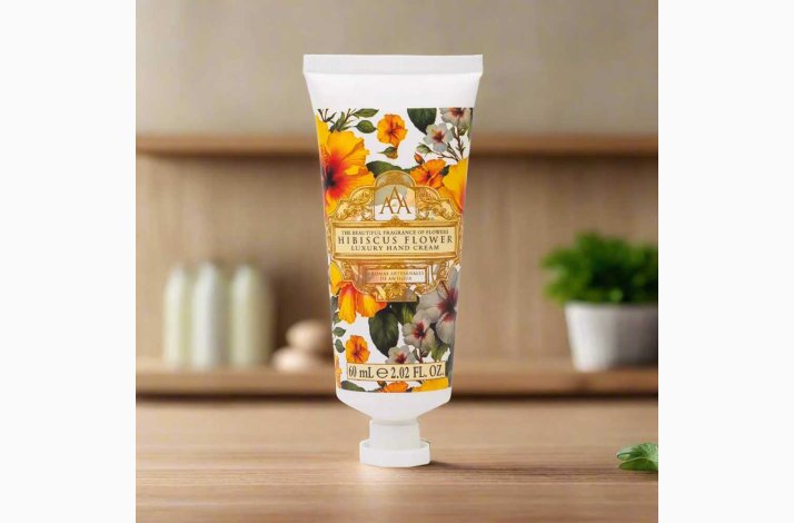Hibiscus Flower Luxury Hand Cream  Hndcreme   60 ml, Hibiscusblomster - The Somerset Toiletry Co.