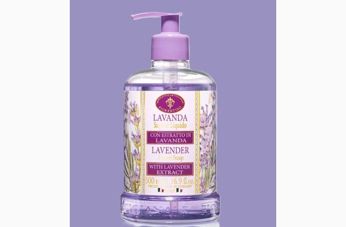 Lavender med lavendel blomsterekstrakt, flydende hndsbe 500 ml lavendel sbe - Fiorentino