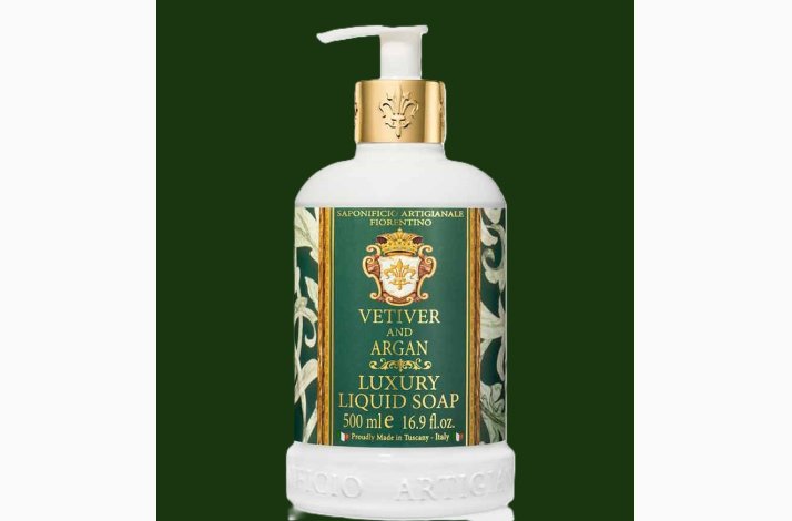 Vetiver og argan med Rllike ekstrakt flydende hndsbe 500 ml - Fiorentino