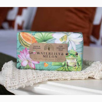 Fast h�nds�be � Waterlily & Melon 190 g, The English Soap Company
