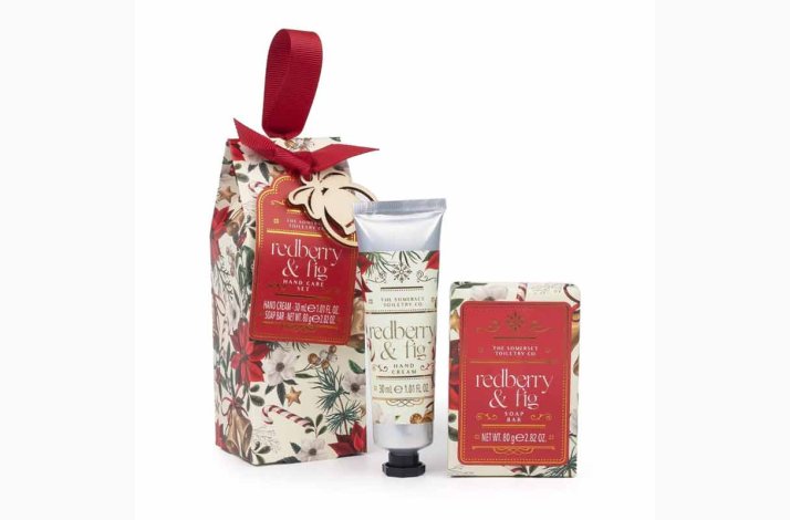 &#127827; Redberry &amp; Fig Mini Hndplejest  Mini hndcreme 30 ml &amp; Hndsbe 80 g