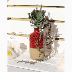 Kunstig Plante Succulent buket H:20 cm-Sukkulent