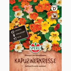 Blomsterkarse � Tropaeolum majus �Diamant des Abendlandes� � Fr� (r�kker til ca. 22 planter)