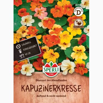 Blomsterkarse � Tropaeolum majus �Diamant des Abendlandes� � Fr� (r�kker til ca. 22 planter)