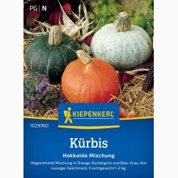 Hokkaido gr�skar blanding � Cucurbita maxima � Fr� (r�kker til ca. 7 planter)