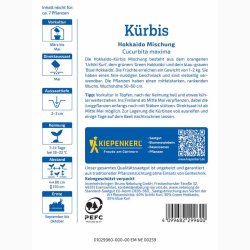 Hokkaido gr�skar blanding � Cucurbita maxima � Fr� (r�kker til ca. 7 planter)