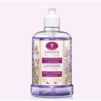 Lavender med lavendel blomsterekstrakt, flydende hndsbe 500 ml - Fiorentino