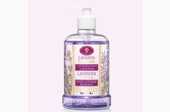 Lavender med lavendel blomsterekstrakt, flydende hndsbe 500 ml - Fiorentino