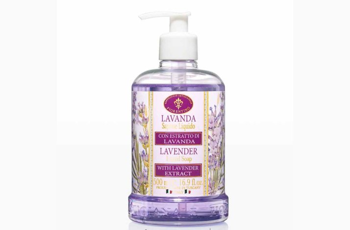 Flydende h�nds�be � Lavender med lavendelblomsterekstrakt � 500 ml � Fiorentino