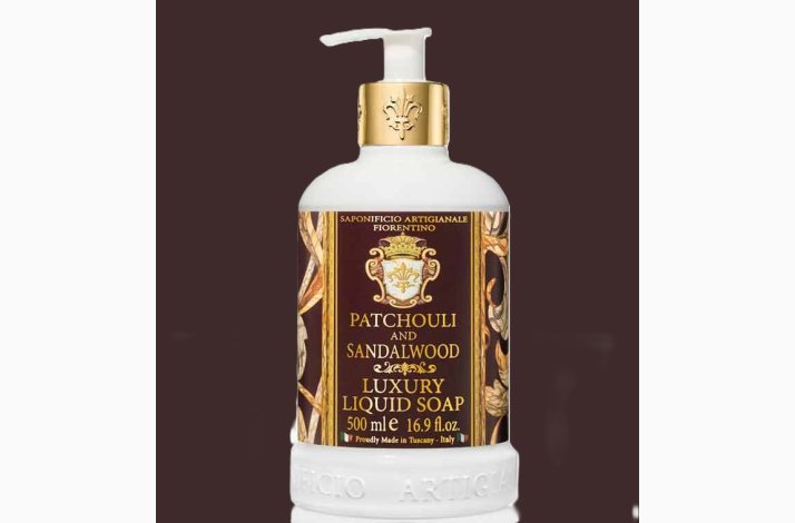 Patchouli &amp; Sandelwood/ sandeltr med Kokosnd frugt ekstrakt flydende hndsbe 500 ml - Fiorentino