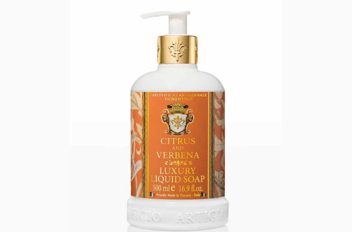 Flydende h�nds�be � Citrus and Verbena med citronfrugtekstrakt � 500 ml � Fiorentino