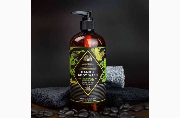 Flydende H�nds�be  Wild Lime &amp; Lemongrass, 500 ml | The English Soap Company