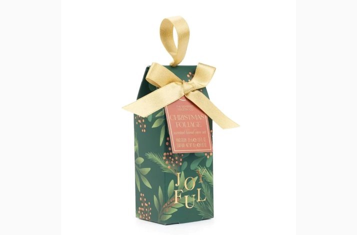 Mini h�ndplejes�t � Christmas Foliage � 30 ml h�ndcreme &amp; 80 g h�nds�be � The Somerset Toiletry Co