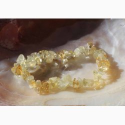 Armbnd med Citrin chip - Krystal armbnd