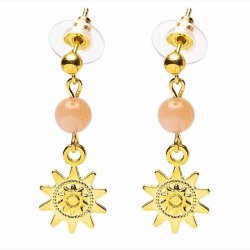 reringe  Solsten &amp; Sol charm Guldfarvet - Krystal reringe