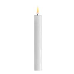 3D flamme hvide 24 cm hje LED kronelys 2 stk. i pk