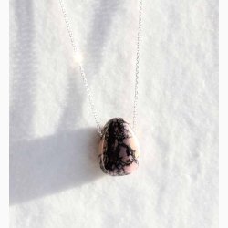 Rodonite drbe krystal vedhng