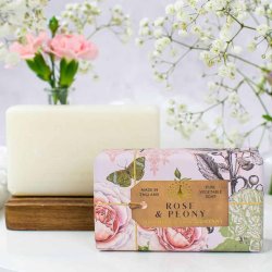 Anniversary Rose &amp; Peony � Fast S�be 190 g | The English Soap Company