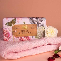 Anniversary Rose &amp; Peony � Fast S�be 190 g | The English Soap Company