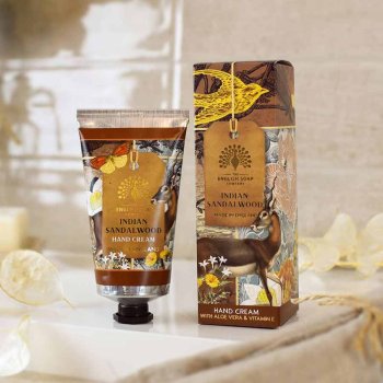 Anniversary Indian Sandalwood (Sandeltr) Hndcreme, 75 ml - The English Soap Company