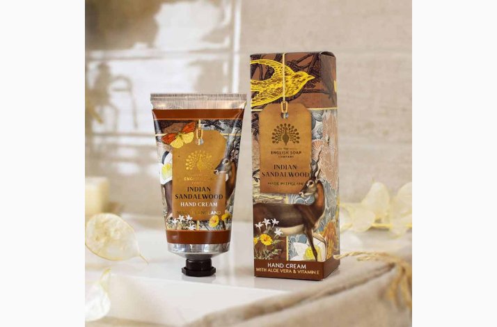 Anniversary Indian Sandalwood (Sandeltr) Hndcreme, 75 ml - The English Soap Company