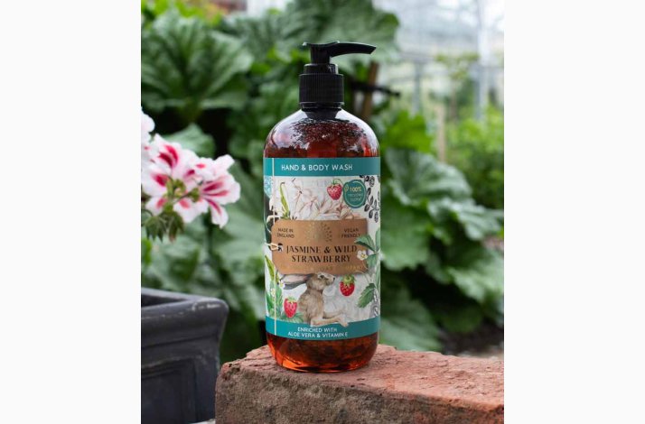Flydende H�nds�be Anniversary Jasmine &amp; Wild Strawberry, 500 ml � The English Soap Company