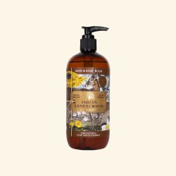 Flydende H�nds�be Indian Sandalwood / Sandeltr�, (med aloe vera &amp; vitamin E) 500 ml, Luksuri�s h�nds�be | The English Soap Company 