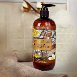 Flydende H�nds�be Anniversary Indian Sandalwood, 500 ml � The English Soap Company