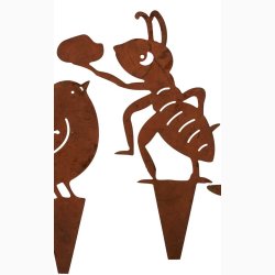 Metalmyre rustrd patina H: 20 cm inkl. stick