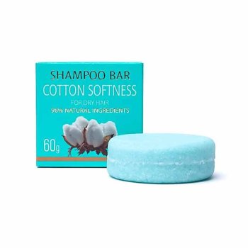 Shampoo bar 60 G - Cotton Softness - Bomuldsbldhed, til trt hr