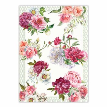 Viskestykke BLUSH PEONY - Poner - Michel Design Works