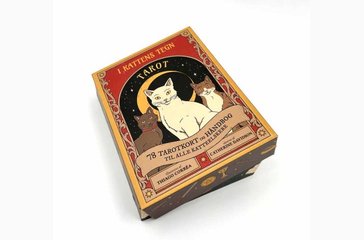 Tarotkort p dansk -Tarot  I kattens tegn (tarotkort/hndbog p dansk) af Catherine Davidson