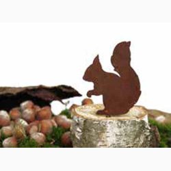 Mini Egern i jern p stick H: 7 cm, B: 6 cm