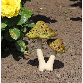 Paddehatte 2 i en 21 cm hj, Grn i keramik