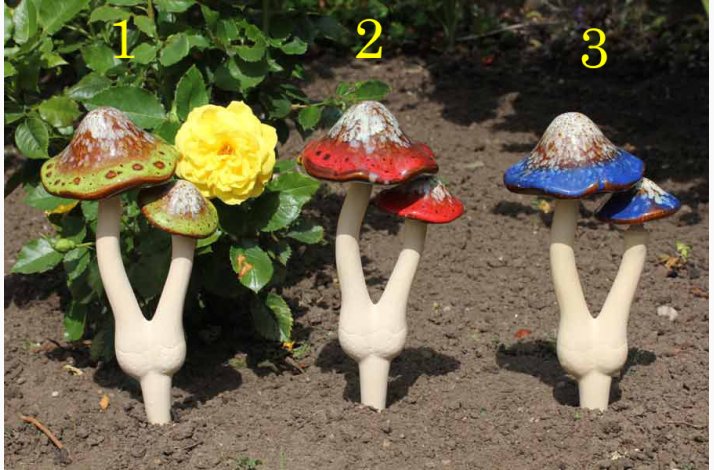 Paddehatte 2 i en 33 cm hj i keramik, vlg