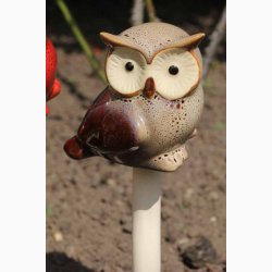 UGLE p pind i keramik med fjeder 7 cm hj og med pind 30 cm hj, Vlg